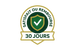 icone logo, satisfait ou rembourser 3o jours