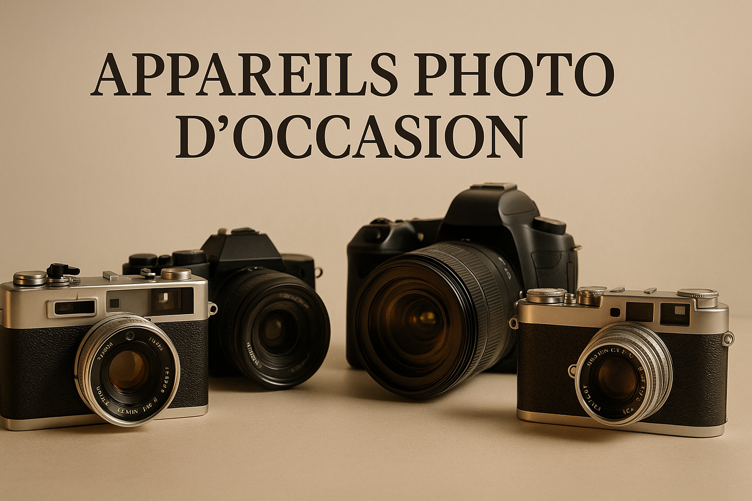 image de couverture 1920×1080 pixels minimum pour la ventes des appareils photos d'occasions