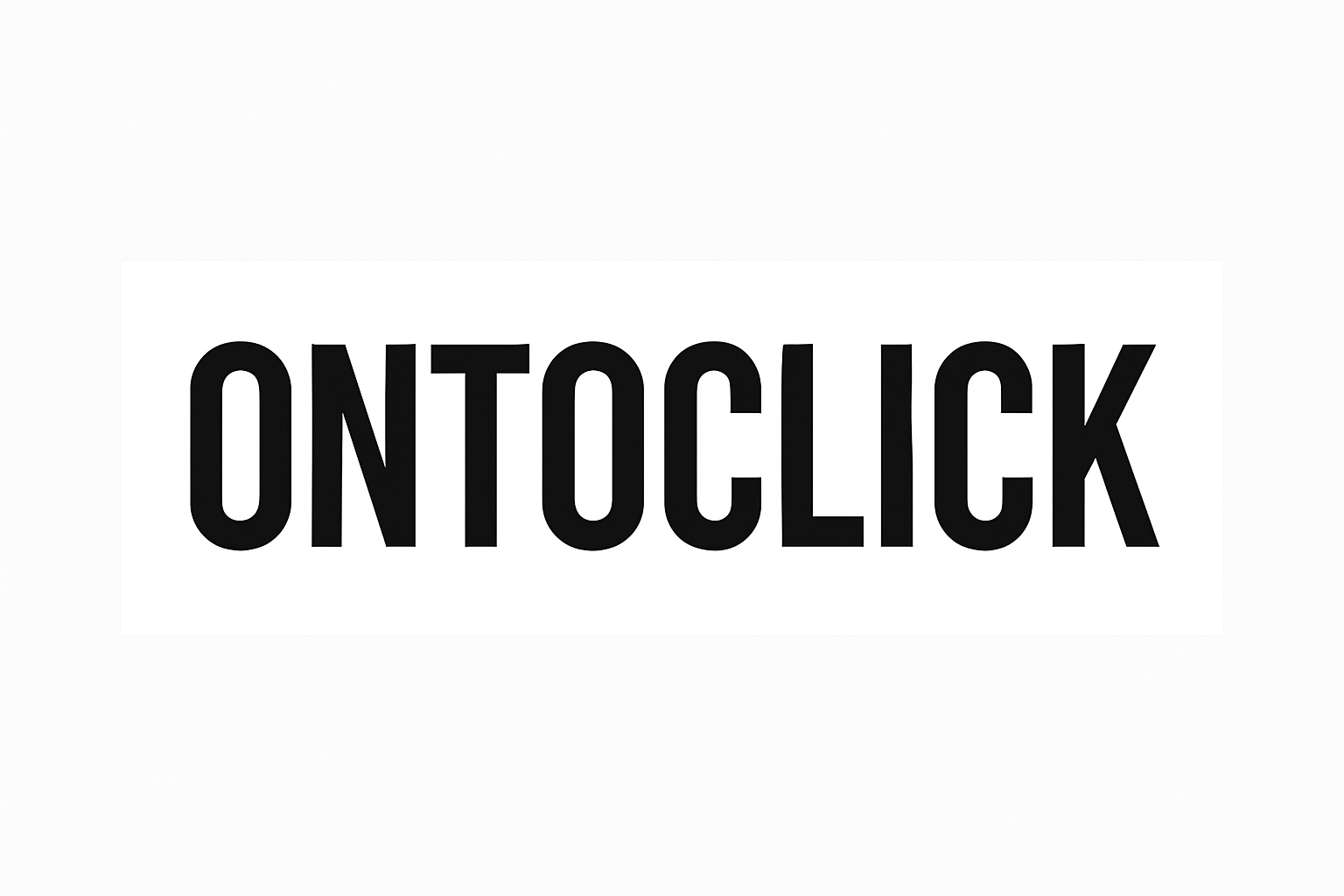 logo rectangle avec arrière fond blanc au format png au nom : ONTOCLICK